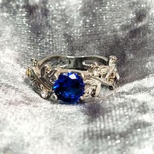 Classic Blue Cubic Zirconia  Ring